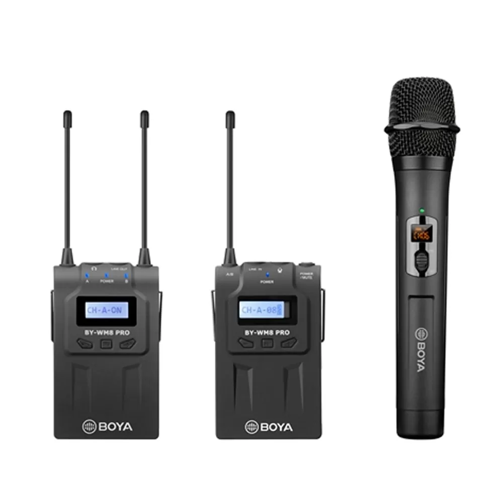 میکروفن بی‌سیم دستی و یقه‌ای بویا BOYA BY-WM8 Pro-K4 Wireless Microphone